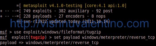 Hacking Windows 7 Ultimate via TugZip 3.5 Buffer Overflow Vulnerability(Zeroday)